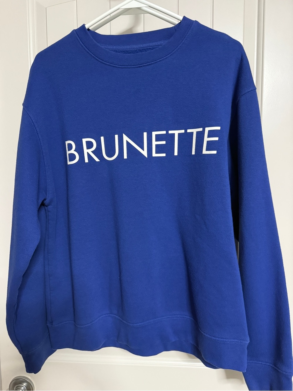 ‘Brunette The Label’ Royal Blue Crewneck Sweatshirt for Women
